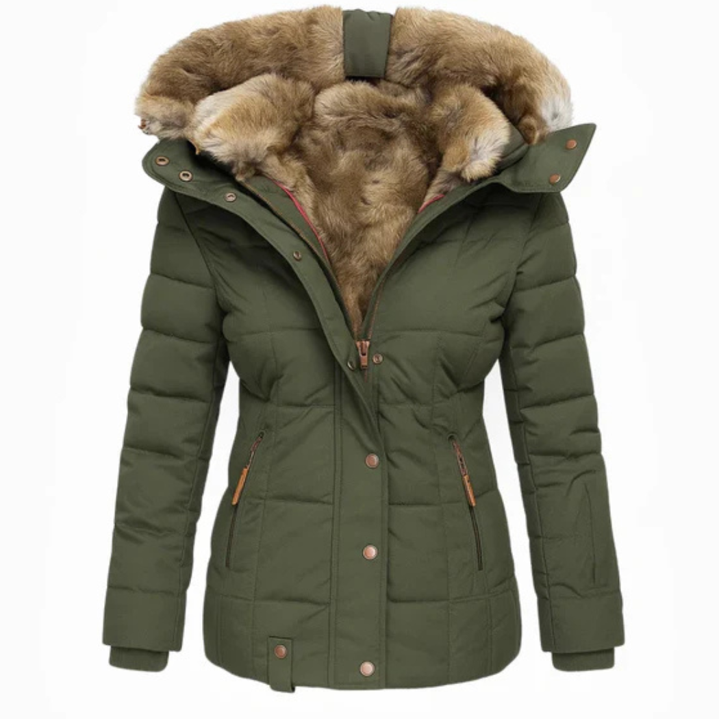 ANNA — LE MANTEAU D’HIVER DOUX & ÉLÉGANT AVEC DOUBLURE EN FOURRURE