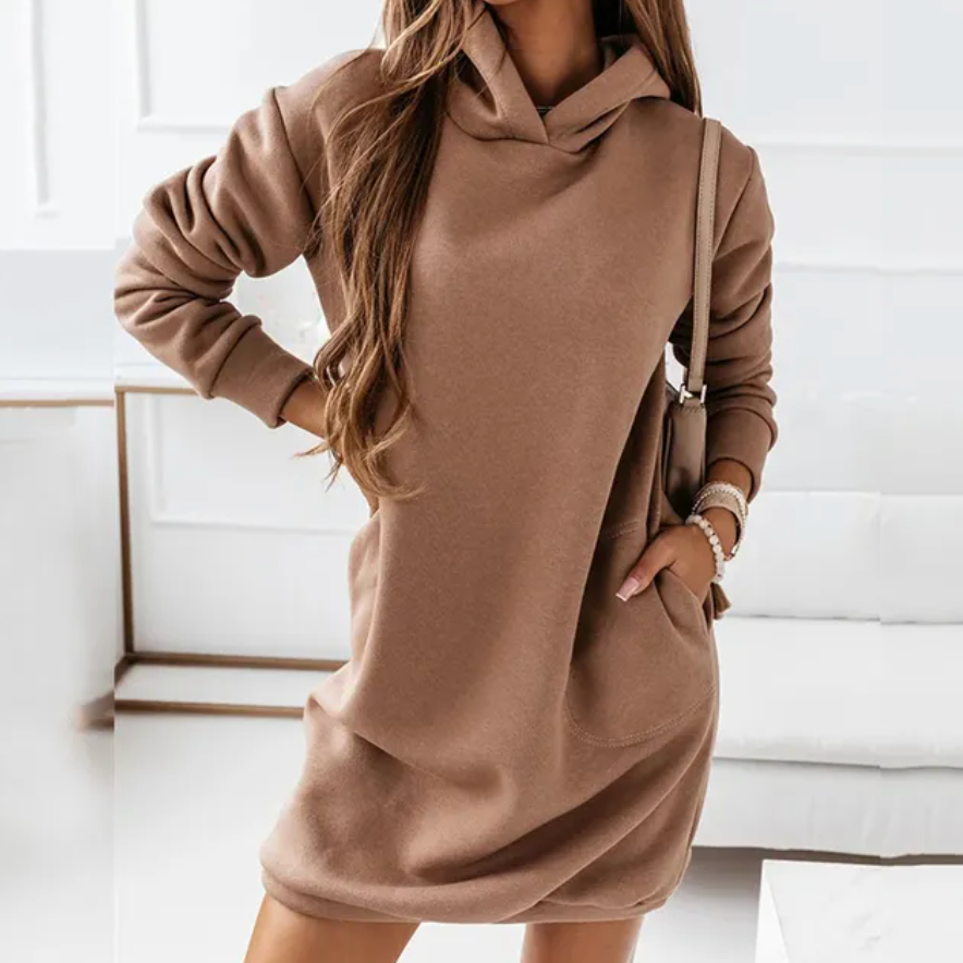 Alice™ - Long Sleeve Hooded Dress