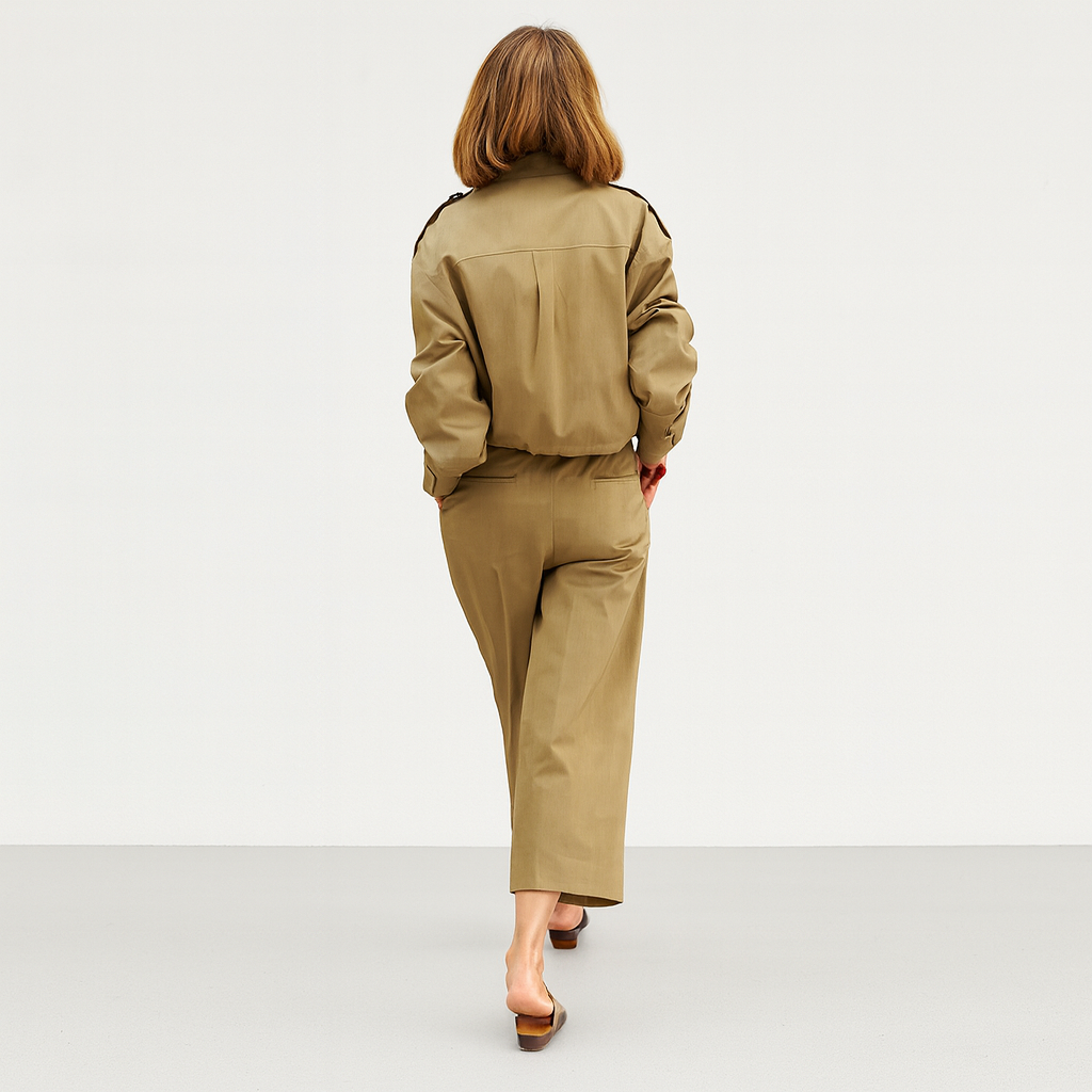 Women's Chic Loose Cargo Set