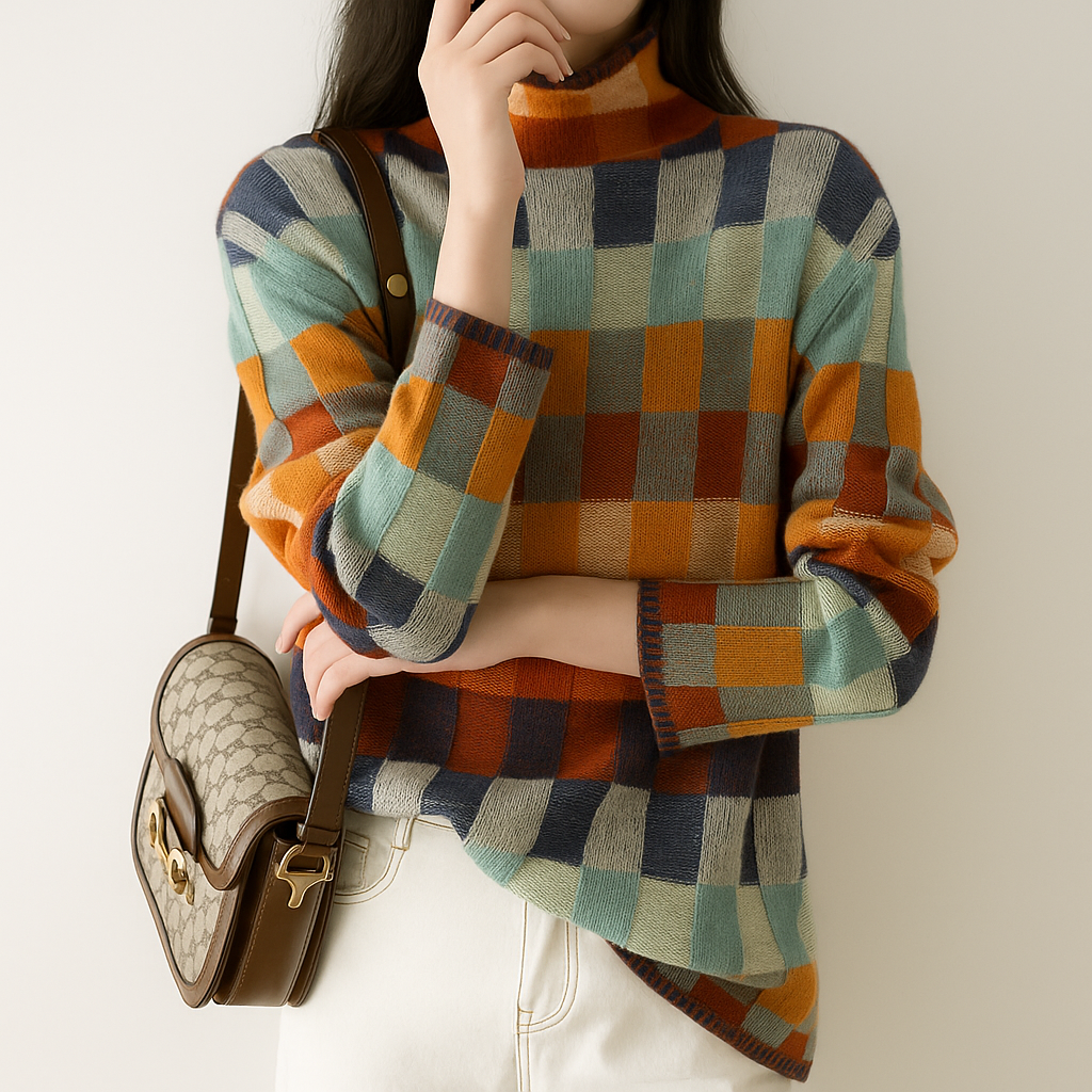 Leticia - Colorful, soft and warm sweater 