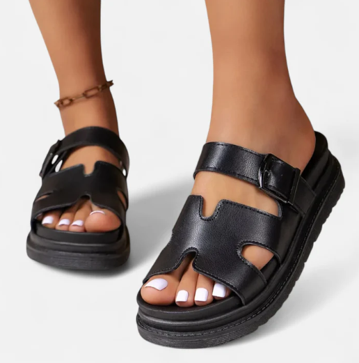 Orthopedic sandals with an elegant design