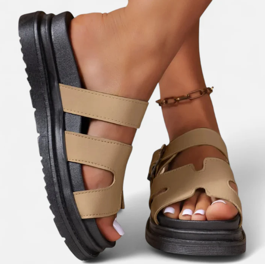 Orthopedic sandals with an elegant design