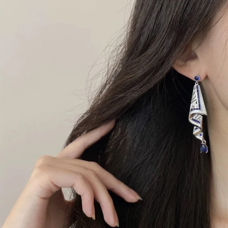 GemAura™ | Vintage Silver Earrings