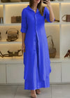 Robe Longue Maxi à Boutons